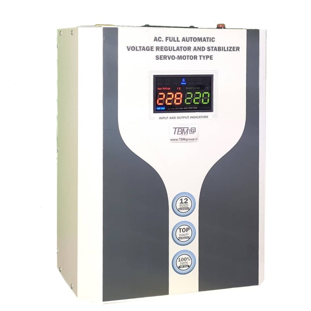 استابلایزر ولتاژ سروموتور TBM تکفاز مدل TBM STB GOLDEN 12K/DS