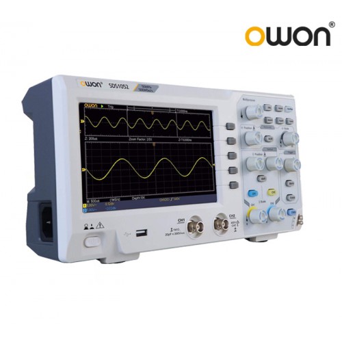 اسیلوسکوپ رومیزی دو کانال 50MHz ارزان مدل SDS-1052 ساخت کمپانی OWON