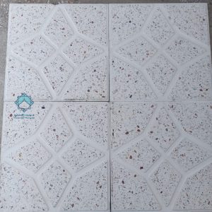 موزاییک حیاطی لوزی سفید – سنگ سفید جوشقان