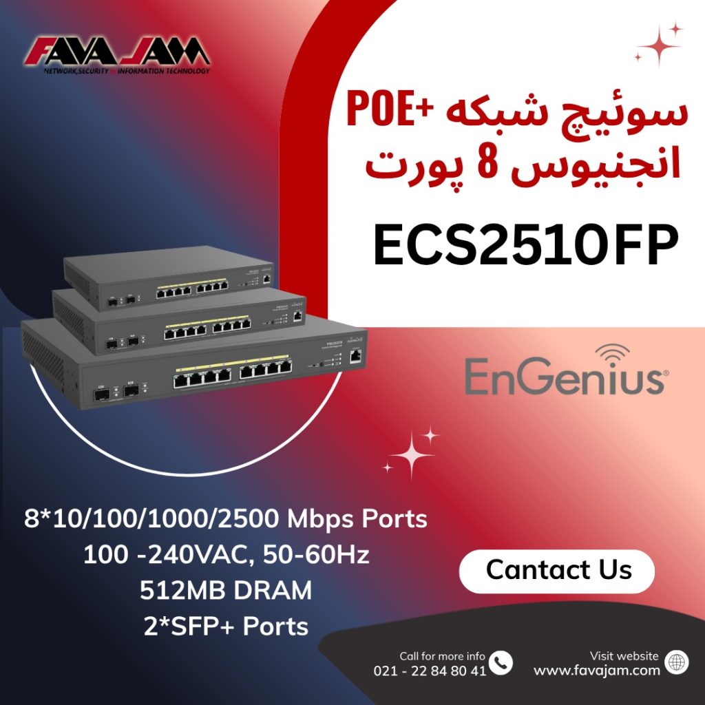 سوئیچ مدیریتی PoE+ انجنیوس ECS2510FP