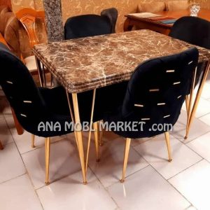 میز ناهارخوری چوبی 8 نفره طوسی نسکافه ای