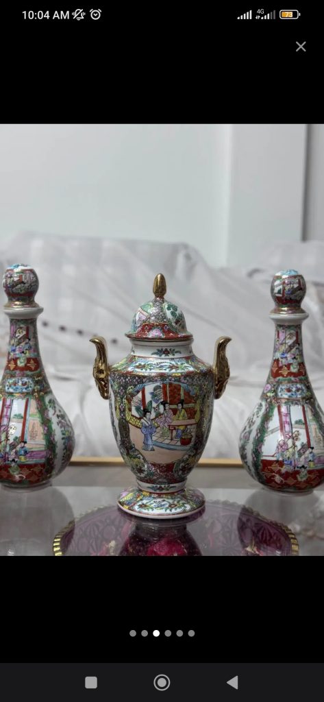 خرید و فروش ظروف قدیمی آنتیک گل مرغی