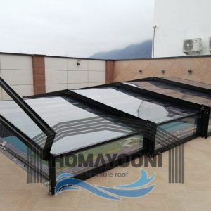 سقف متحرک استخر سقف متحرک المینیومی در سهیلیه