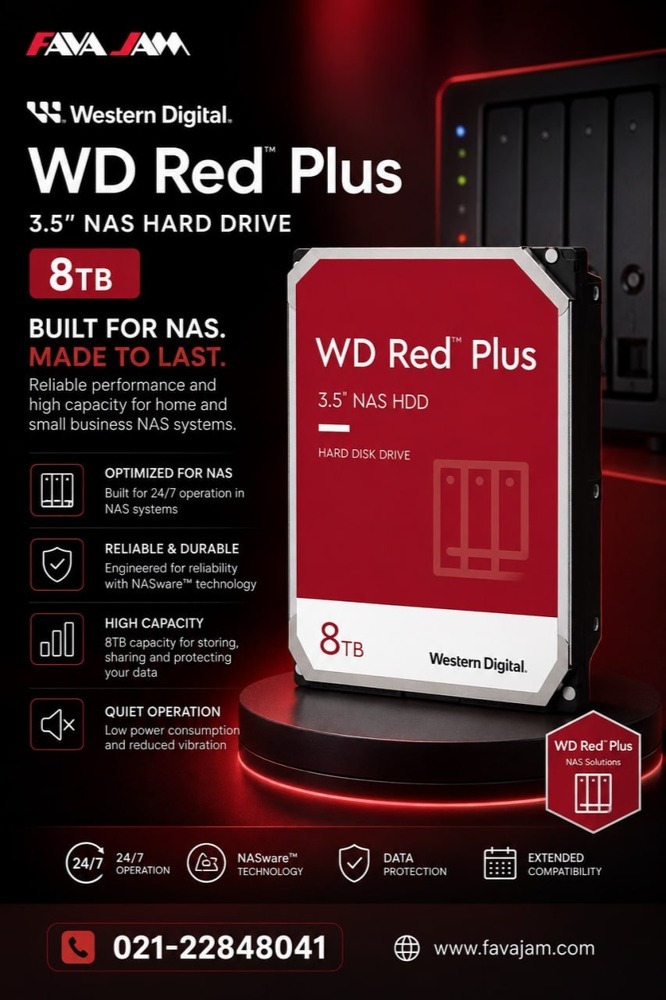 هارد Western Digital WD Red Plus 8TB